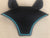 Black Bonnet with Turquoise Piping